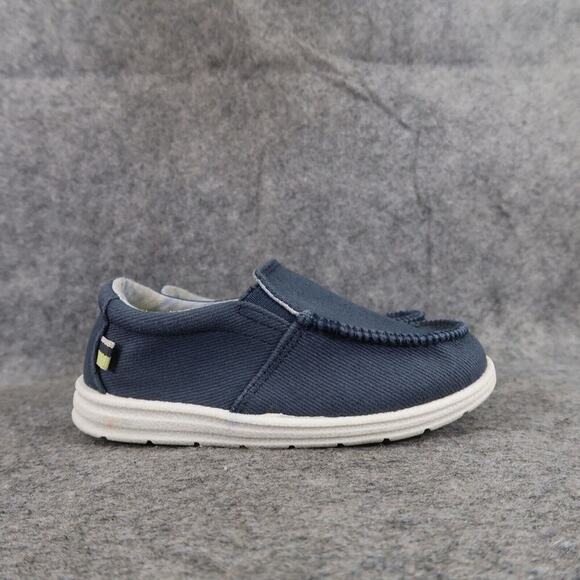 Cat & Jack Shoes Kids 8 Slip On Casual Loafer Moc Toe Comfort Blue Toddler Baby - Picture 2 of 12